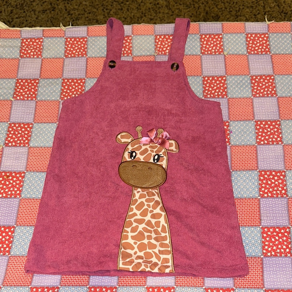 SHEIN Magenta Giraffe Kids dress